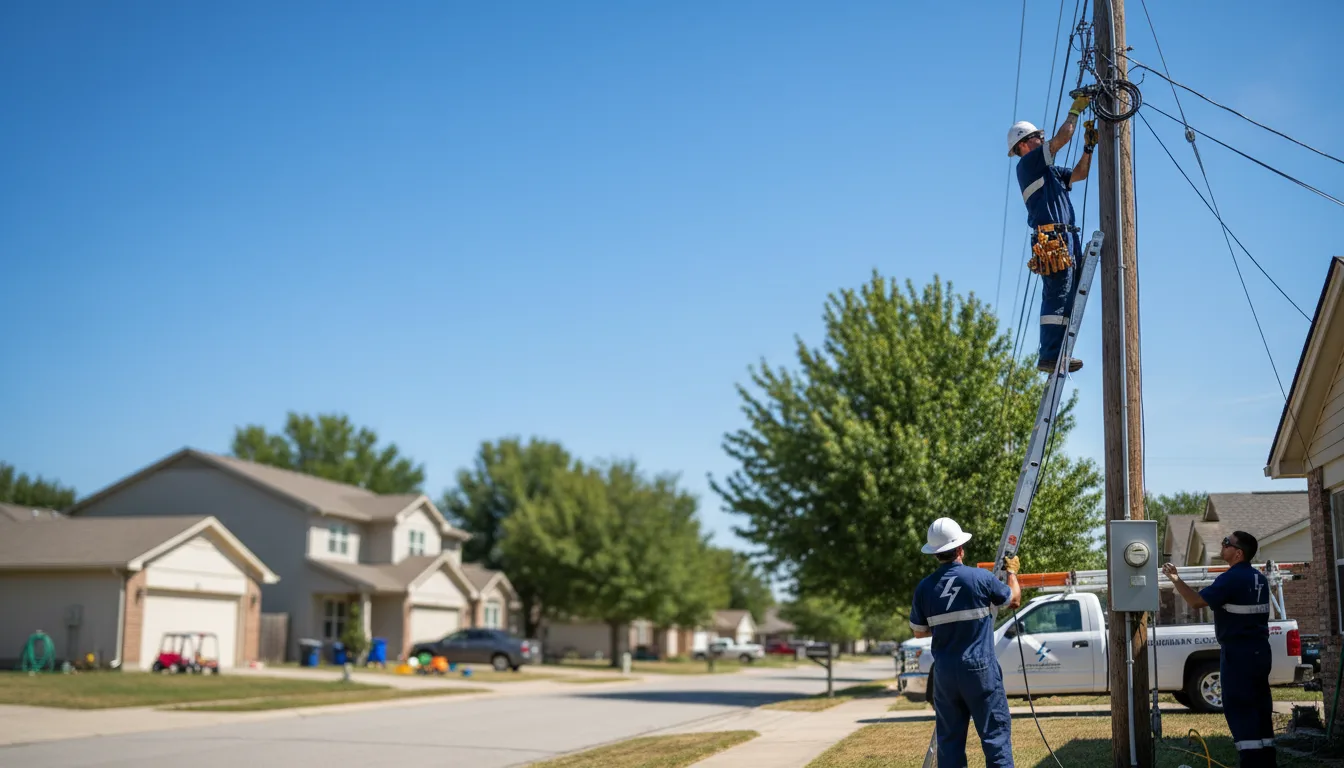 Residential electrician providing installation services in Lehi, UT